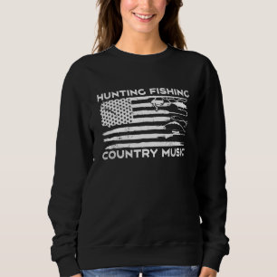 Jagen Country Music Bow Rifle Rod Dee O Sweatshirt