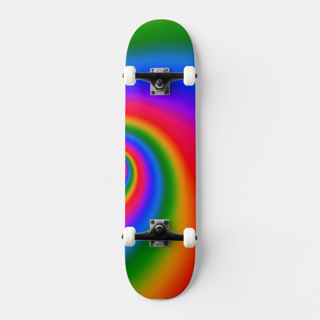 Jagen der Regenbogenwand Skateboard (Vorderseite)