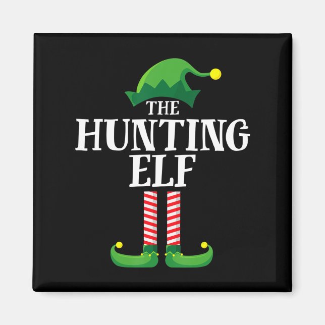 Jagen Elf Matching Family Group Weihnachts-Party Magnet (Vorne)