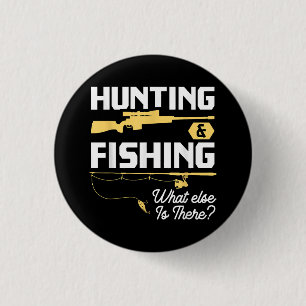 Jagen & Fischen - Funny Fishe Button