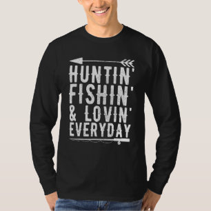 Jagen Fischen Lieben Täglich 3 T-Shirt