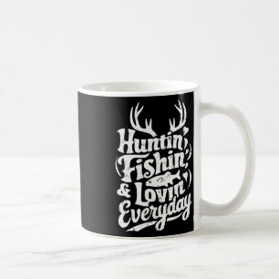 Jagen Fischen Lieben Täglich Shirt Jäger Fischer Kaffeetasse