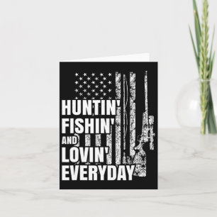 Jagen Fischen Love Alltag American Deer Hunt Karte