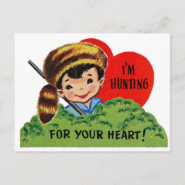 Jagen für Ihr Herz - Valentine Feiertagspostkarte
