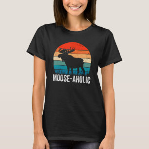 Jagen Grafik Elch aholic Frauen Männer Elche Hunte T-Shirt