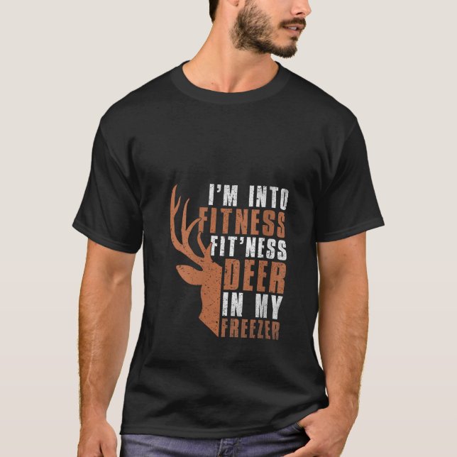Jagen I m In Fitness Deer Freezer Hunter T-Shirt (Vorderseite)