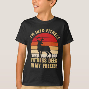 Jagen Ich bin in Fitness Deer Freezer Funny Hunter T-Shirt