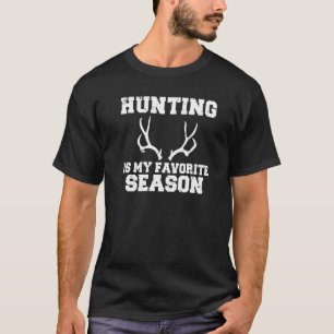 Jagen ist meine Lieblingsjahreszeit Wildlife Fisch T-Shirt