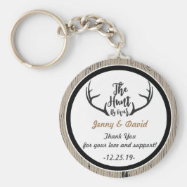 "Jagen ist vorbei" Personalisierte Schlüsselring-G Schlüsselanhänger