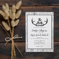 "Jagen ist vorbei" Rustikale Hochzeit des Holzlied