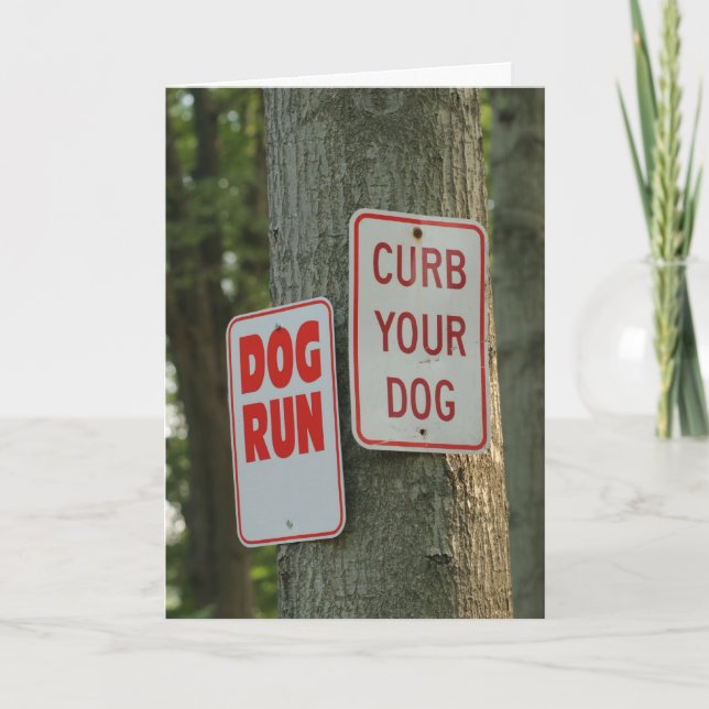 Jagen meines Schwanzes Karte (Vorderseite)