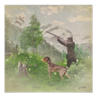 Jagen mit deutschem Drahthaar-Pointer-Tapestry