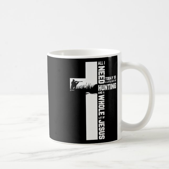 Jagen Ouuurokreuz Christliches Zitat Cool Hu Kaffeetasse (Rechts)