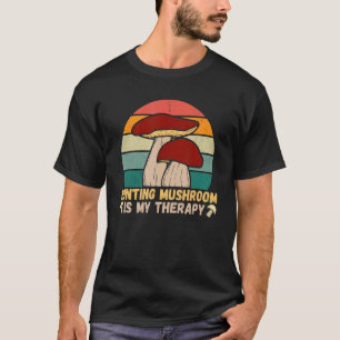 Jagen Pilz ist meine Therapie Vintag Morel Hunte T-Shirt