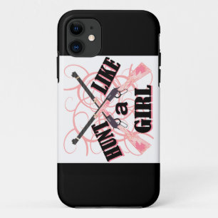 Jagen Sie wie ein Mädchen-Rosa-Camouflage-Gewehr Case-Mate iPhone Hülle