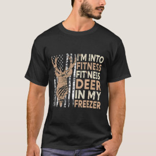 Jagen T-Shirt Ich bin in Fitness Deer Freezer Funn