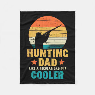 Jagen Vater Cooler Retro Vatertag Jäger Daddy Fleecedecke