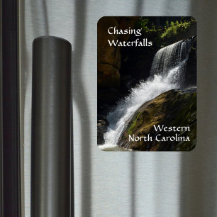 Jagen Wasserfälle Western North Carolina Foto Magnet