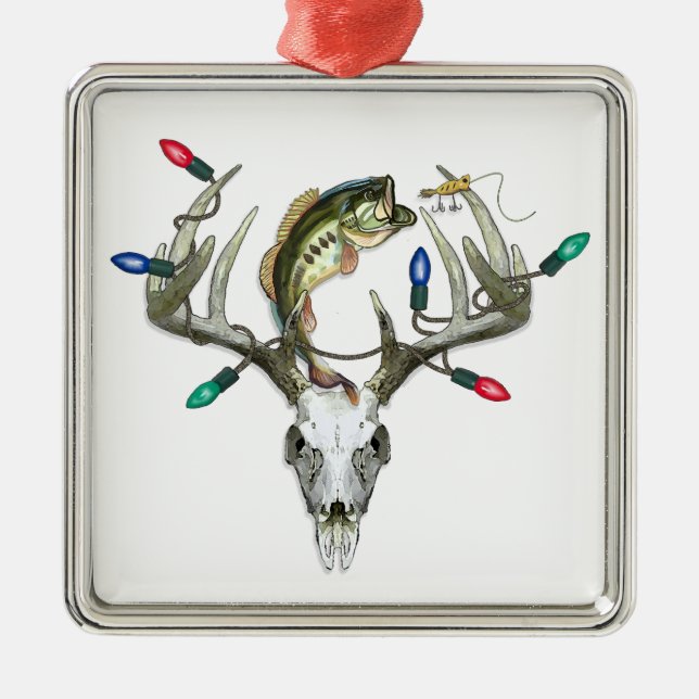 Jagen Weihnachtslicht Ornament Aus Metall (Vorne)