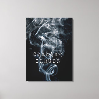 Jagen Wolken rauchen Rauchen Premium Canvas Print Leinwanddruck