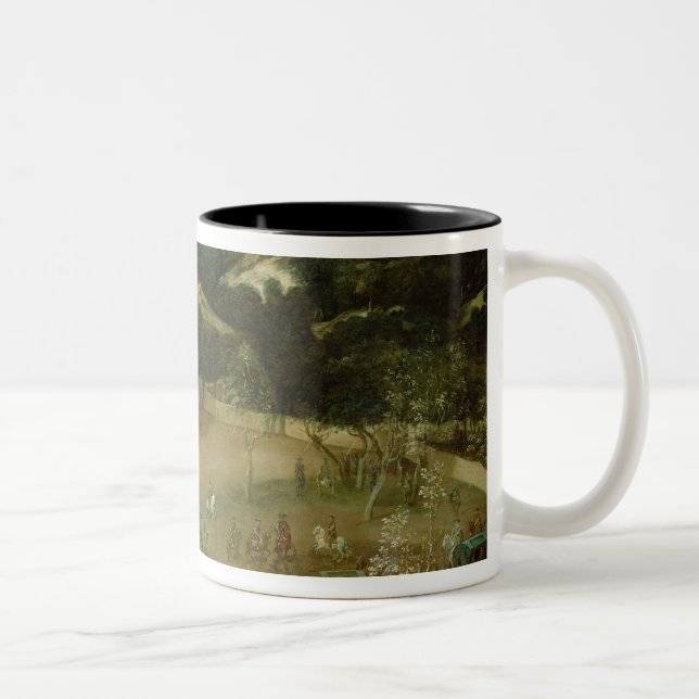 Jagender wilder Eber Philip IV, c.1632-7 Zweifarbige Tasse (Rechts)