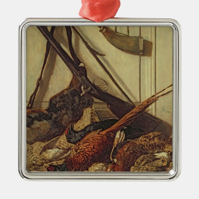 Jagentrophäen Claude Monets |, 1862 Silbernes Ornament (Vorne)