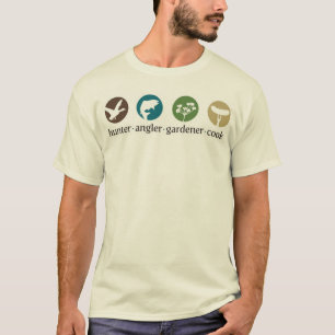 Jäger-Angler-Gärtner-Koch-T - Shirt (weiß)