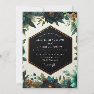 Jäger Auburn Dämmerung Hochzeit Einladung