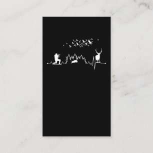 Jäger Boar Hunter Sauen Hirsch Jagd Duck Visitenkarte