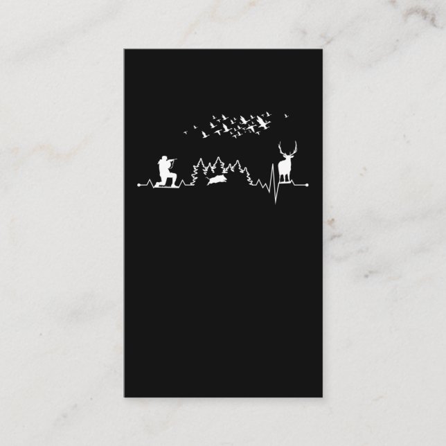 Jäger Boar Hunter Sauen Hirsch Jagd Duck Visitenkarte (Vorderseite)