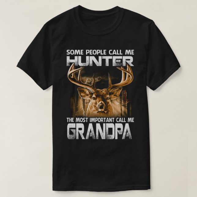 Jäger der wichtigste nennen mich GRANDPA T-Shirt (Design vorne)