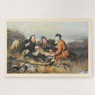 Jäger, die eine Erholung nehmen Puzzle