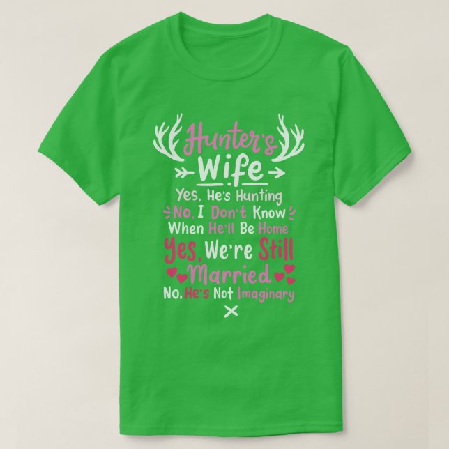 Jäger Ehefrau 1 T-Shirt (Design vorne)