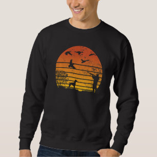 Jäger Entenjagdhund Sonnenuntergang Sonnenaufgang Sweatshirt