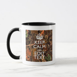Jäger Fall Camouflage Behalte, Ihren Text zu beruh Tasse