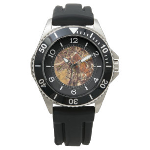 Jäger Fall Nature Camouflage Painting Dial Dekorat Armbanduhr