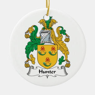 Jäger-Familienwappen Keramik Ornament