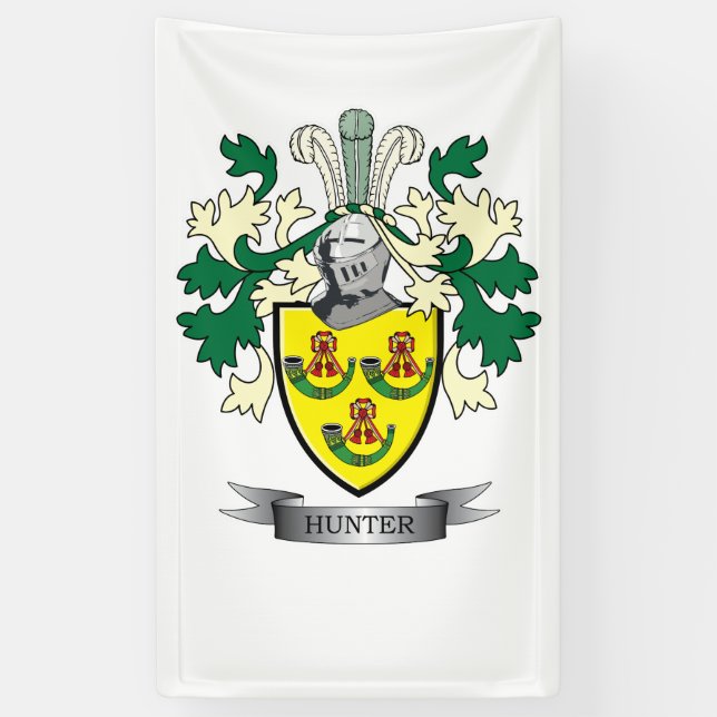 Jäger-Familienwappen-Wappen Banner (Vertikal)