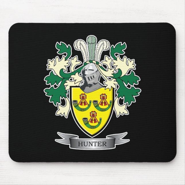 Jäger-Familienwappen-Wappen Mousepad (Vorne)