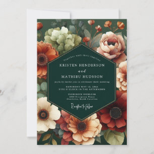 Jäger Herbstliche Flora Hochzeit Einladung