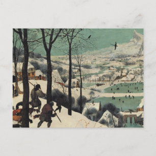 Jäger im Schnee, berühmtes Kunstwerk, Postkarte