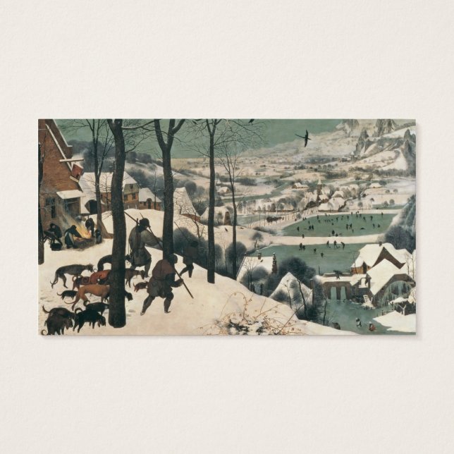 Jäger im Schnee - Januar 1565 (Rückseite)