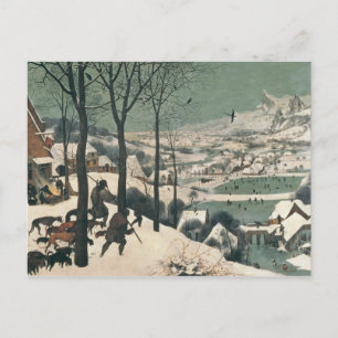 Jäger im Schnee - Januar 1565 Postkarte