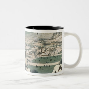 Jäger im Schnee - Januar 1565 Zweifarbige Tasse