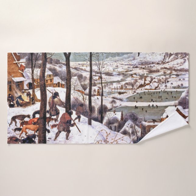 Jäger im Schnee, Pieter Bruegel der Ältere Badehandtuch (Badehandtuch)