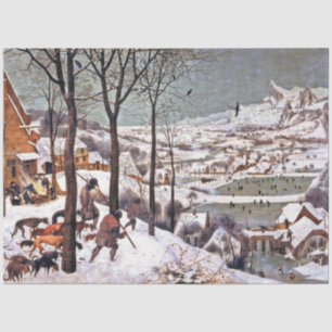 Jäger im Schnee, Pieter Bruegel der Ältere Seidenpapier