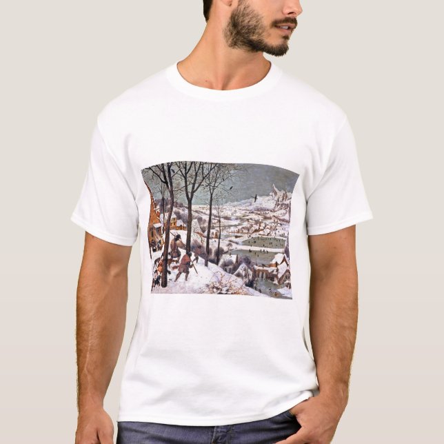 Jäger im Schnee, Pieter Bruegel der Ältere T-Shirt (Vorderseite)