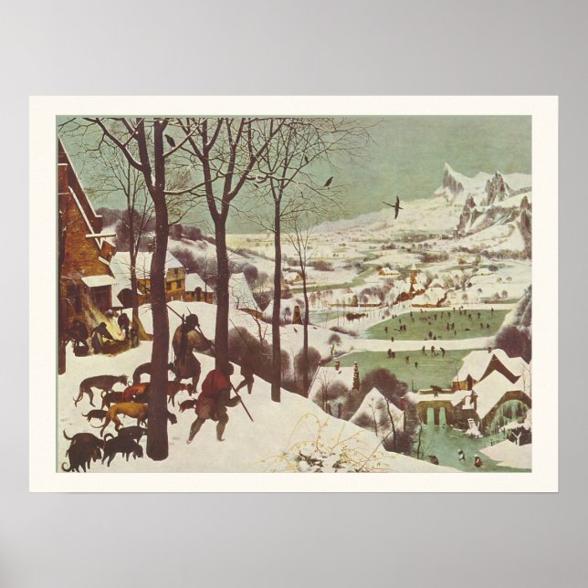 Jäger im Schnee Pieter Brueghel der Ältere 1565 Poster (Vorne)
