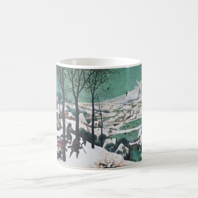 Jäger im Schnee von Bruegel Kaffeetasse (Mittel)