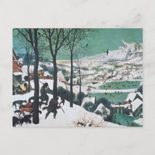 Jäger im Schnee von Bruegel Postkarte